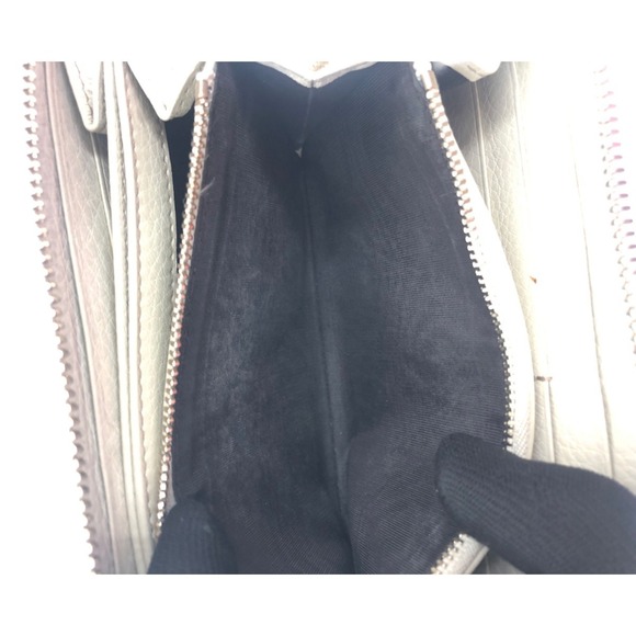 Gucci Soho Interlocking GG Zip Around Long Wallet Ivory White - Picture 6 of 7